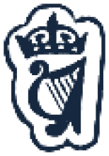 A crowned harp punch mark, the Irish sterling standard mark